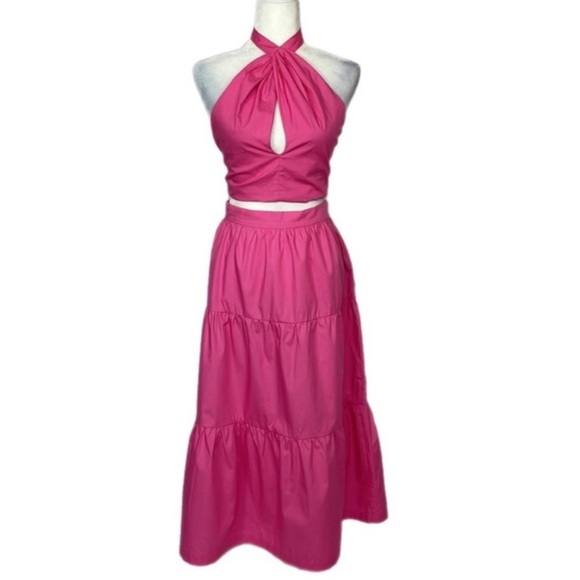 NWT ANTHRO x o.p.t 2 pc. Pink skirt set size medium - Picture 4 of 16